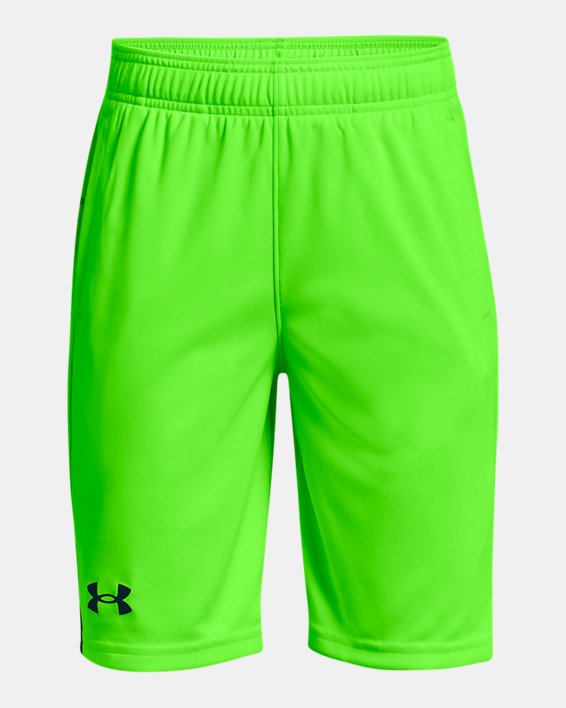 Boys' UA Velocity Branded Shorts, Green, pdpMainDesktop image number 0